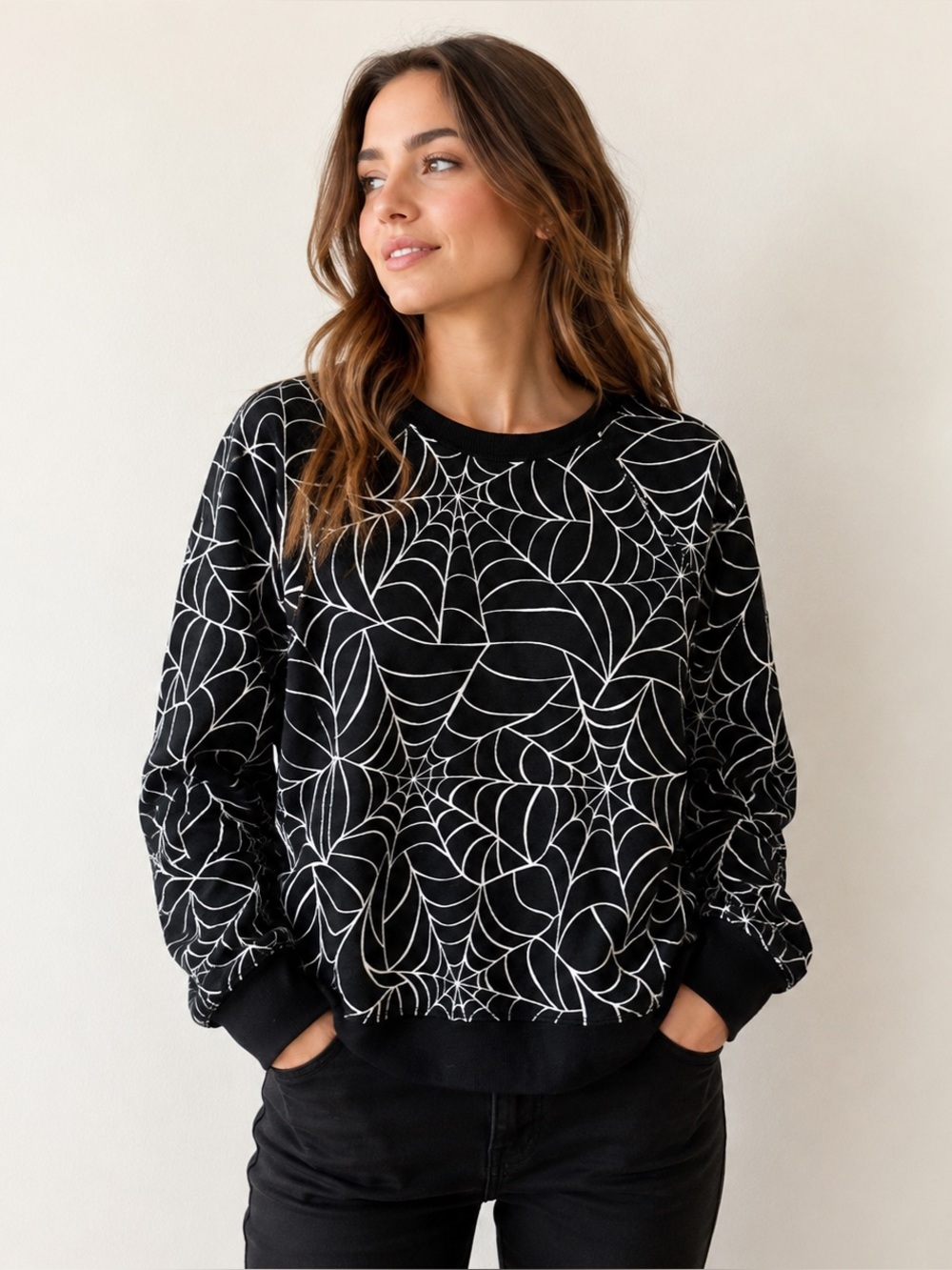 Grayson Threads Spiderweb Sweatshirt Size Large